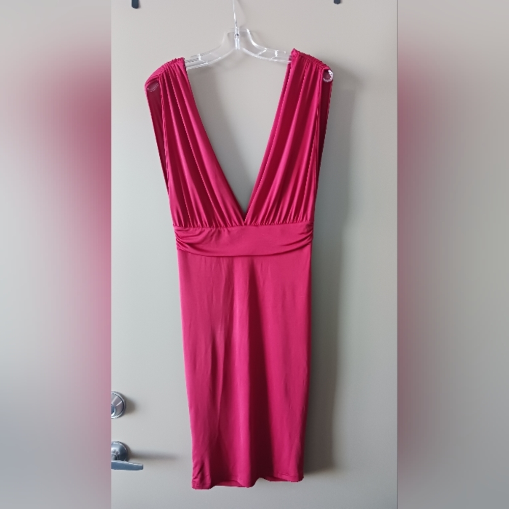 Red satin Dress